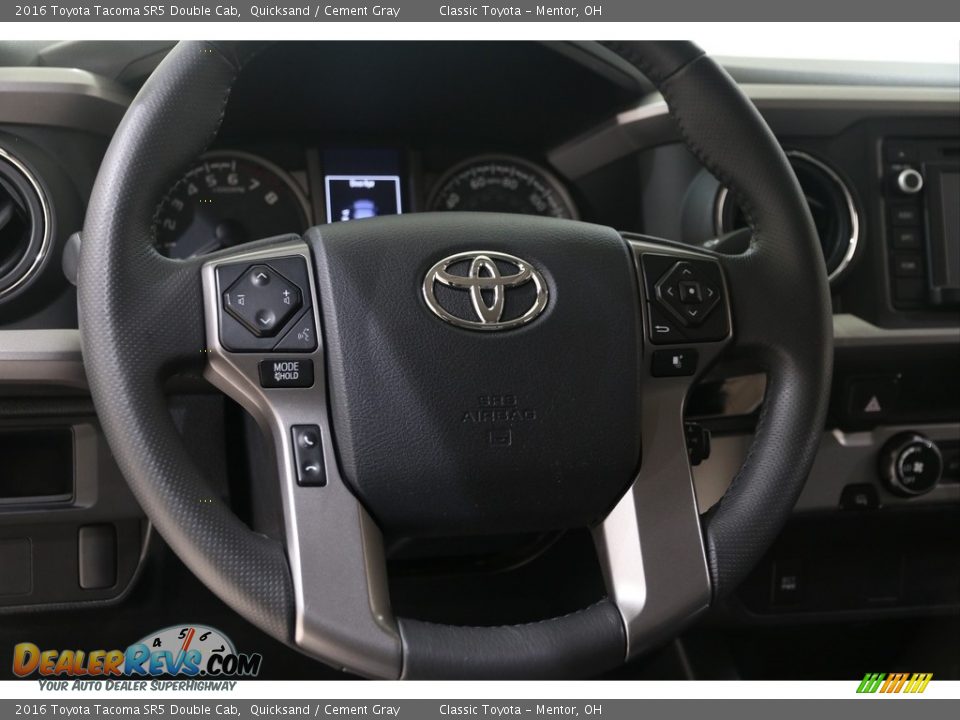 2016 Toyota Tacoma SR5 Double Cab Steering Wheel Photo #7