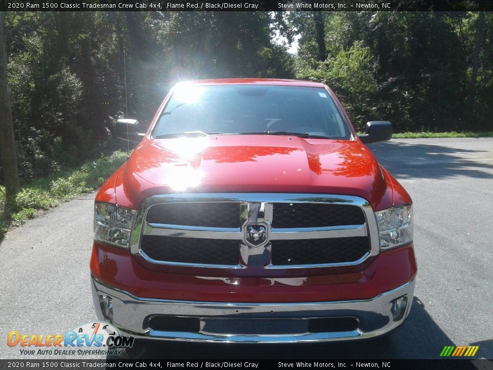 2020 Ram 1500 Classic Tradesman Crew Cab 4x4 Flame Red / Black/Diesel Gray Photo #3