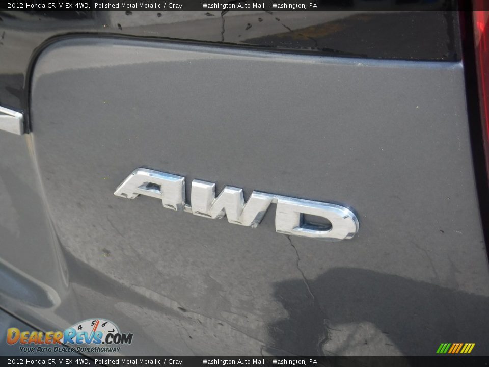 2012 Honda CR-V EX 4WD Polished Metal Metallic / Gray Photo #10