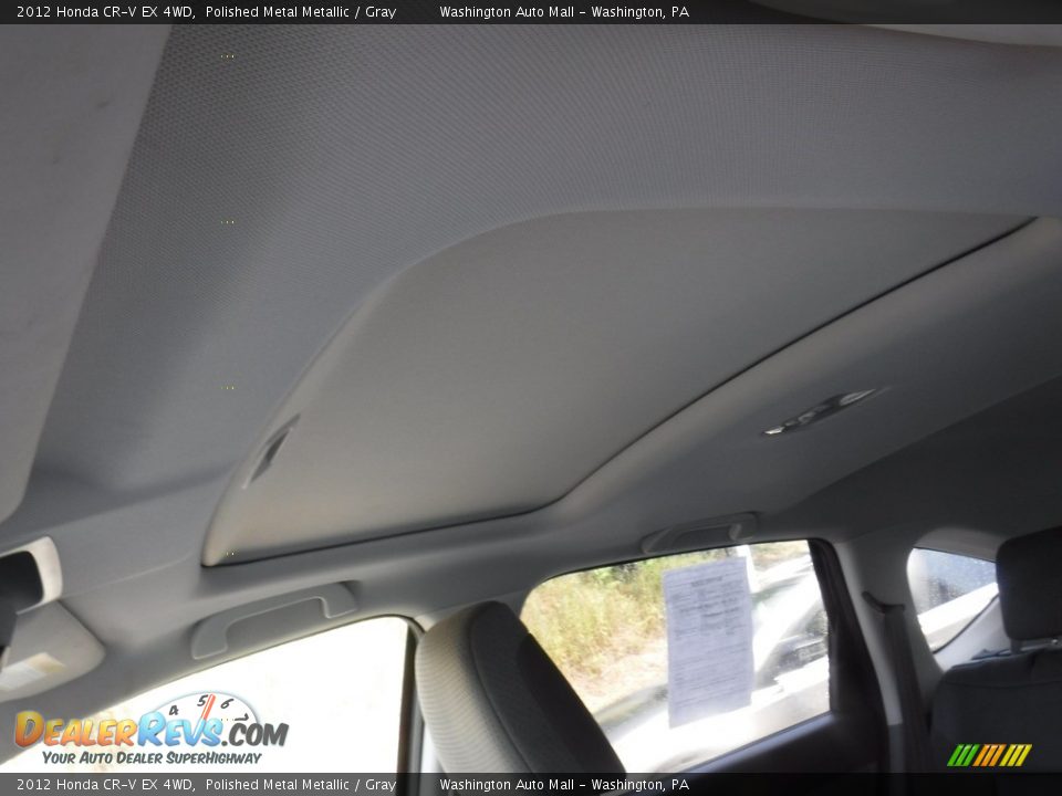 2012 Honda CR-V EX 4WD Polished Metal Metallic / Gray Photo #11