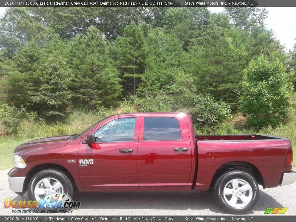 2020 Ram 1500 Classic Tradesman Crew Cab 4x4 Delmonico Red Pearl / Black/Diesel Gray Photo #1