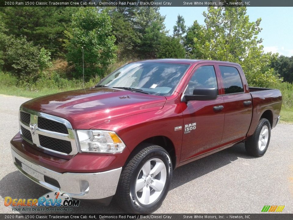 2020 Ram 1500 Classic Tradesman Crew Cab 4x4 Delmonico Red Pearl / Black/Diesel Gray Photo #2