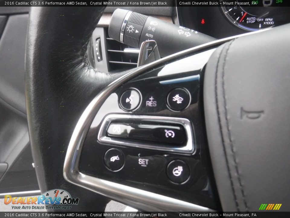 2016 Cadillac CTS 3.6 Performace AWD Sedan Steering Wheel Photo #31