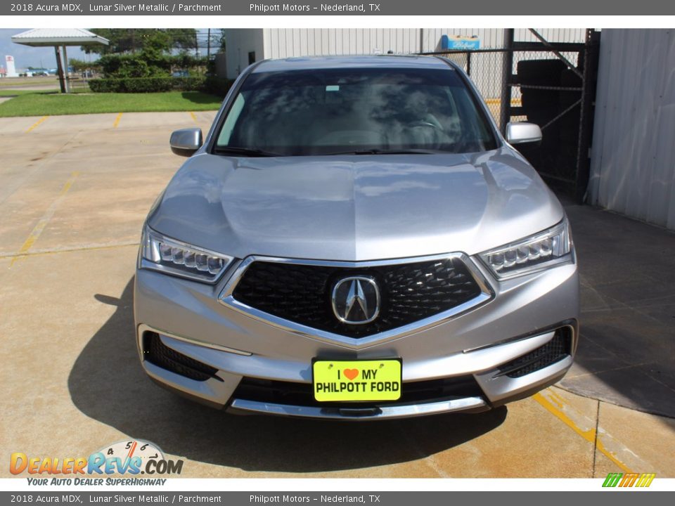 2018 Acura MDX Lunar Silver Metallic / Parchment Photo #3