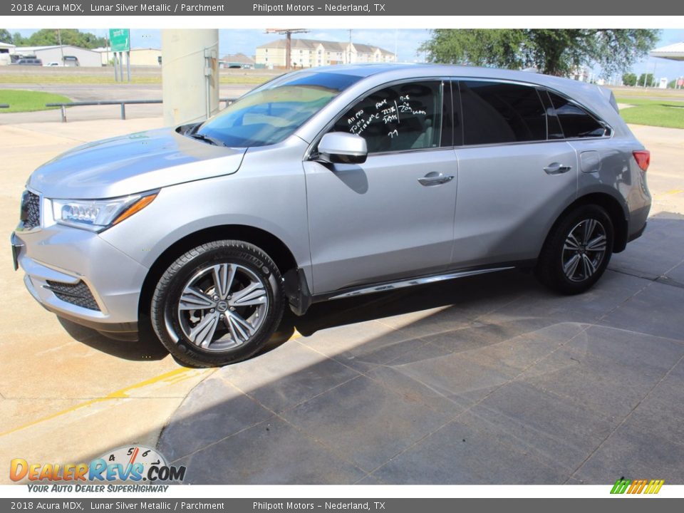 2018 Acura MDX Lunar Silver Metallic / Parchment Photo #7