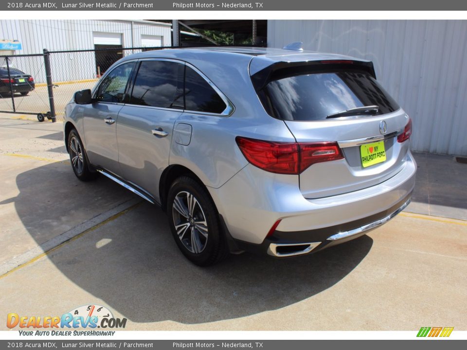 2018 Acura MDX Lunar Silver Metallic / Parchment Photo #8