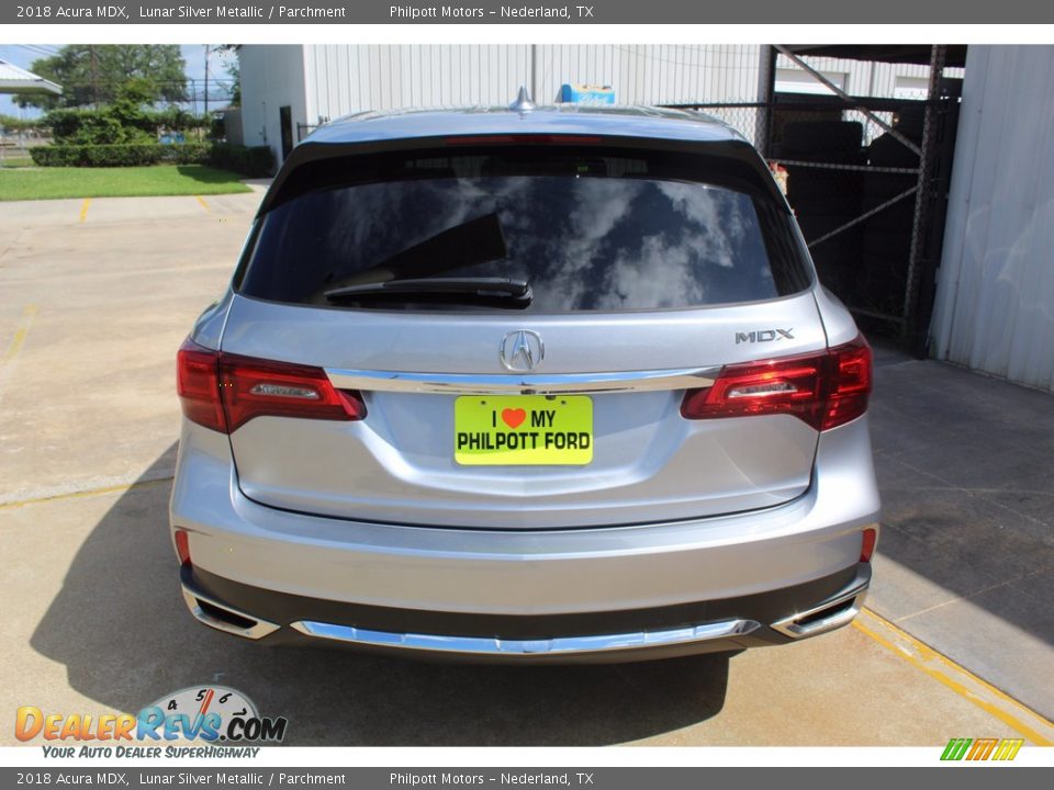 2018 Acura MDX Lunar Silver Metallic / Parchment Photo #9