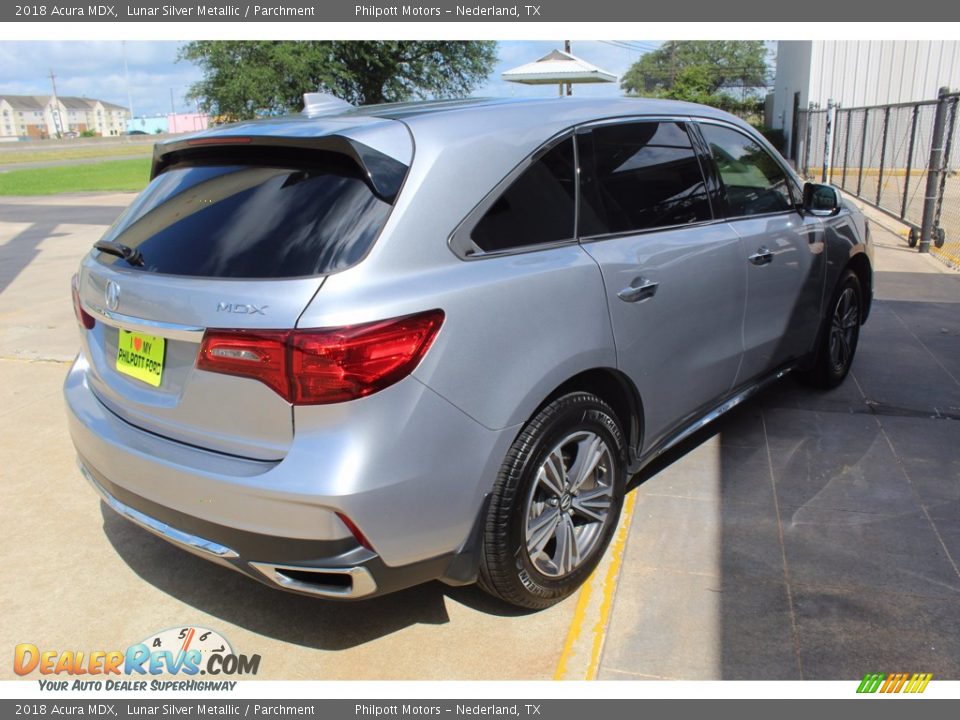 2018 Acura MDX Lunar Silver Metallic / Parchment Photo #10