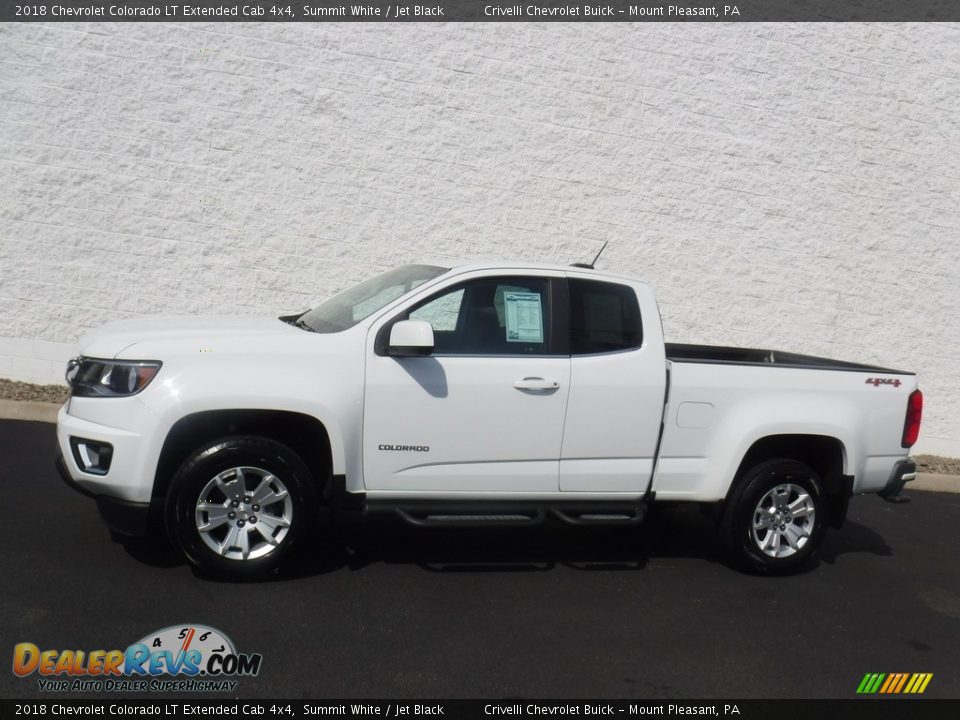 2018 Chevrolet Colorado LT Extended Cab 4x4 Summit White / Jet Black Photo #2