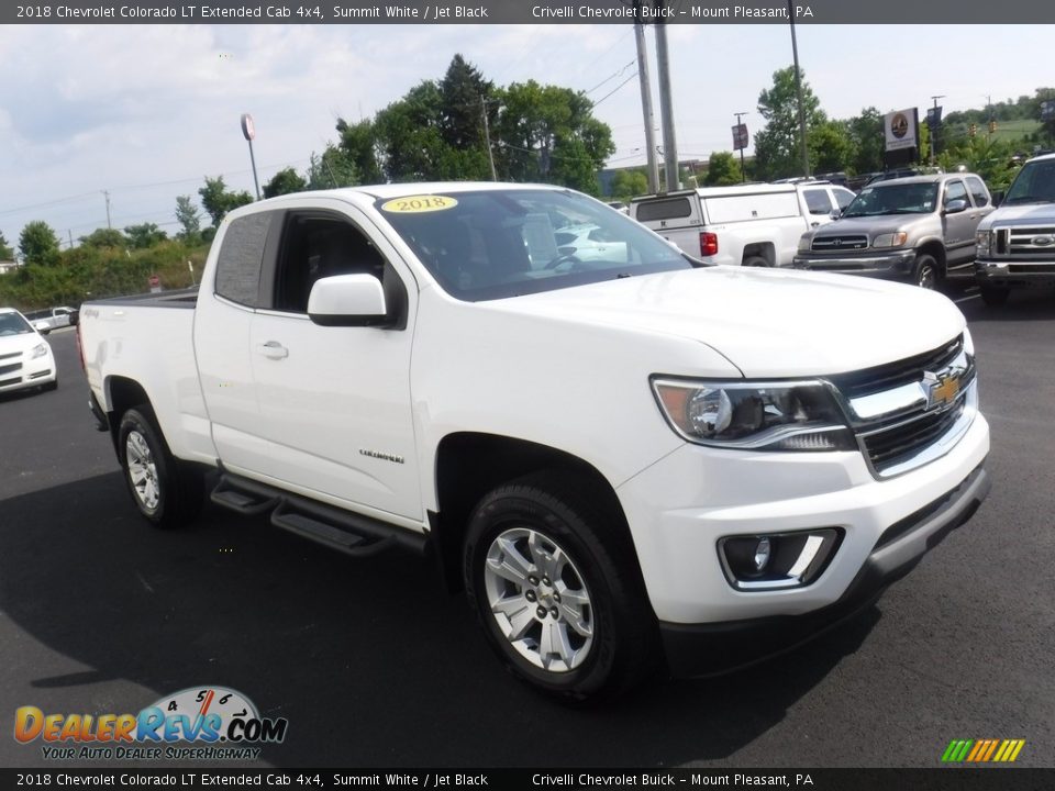 2018 Chevrolet Colorado LT Extended Cab 4x4 Summit White / Jet Black Photo #7