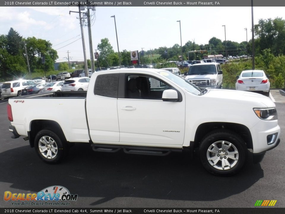 2018 Chevrolet Colorado LT Extended Cab 4x4 Summit White / Jet Black Photo #8