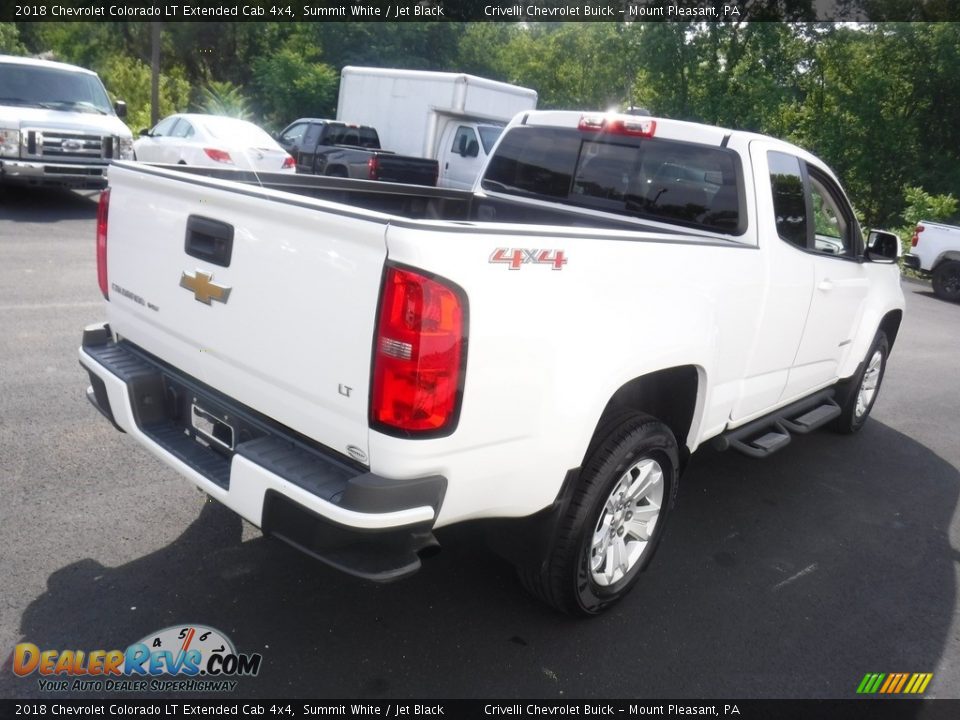 2018 Chevrolet Colorado LT Extended Cab 4x4 Summit White / Jet Black Photo #9