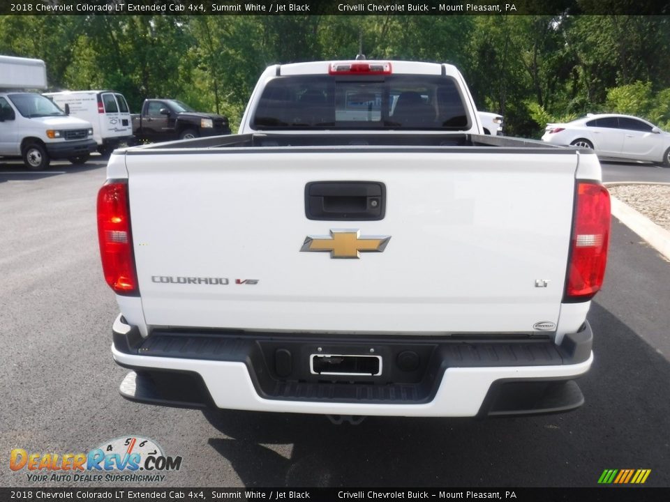 2018 Chevrolet Colorado LT Extended Cab 4x4 Summit White / Jet Black Photo #10