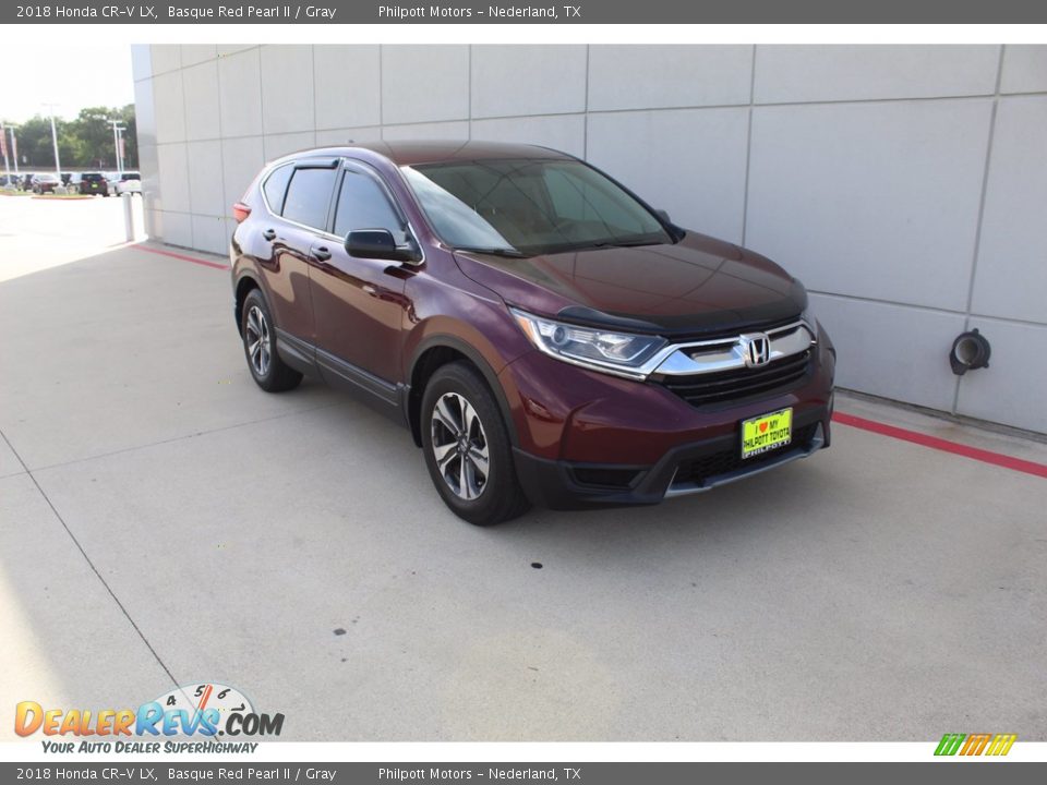 2018 Honda CR-V LX Basque Red Pearl II / Gray Photo #2