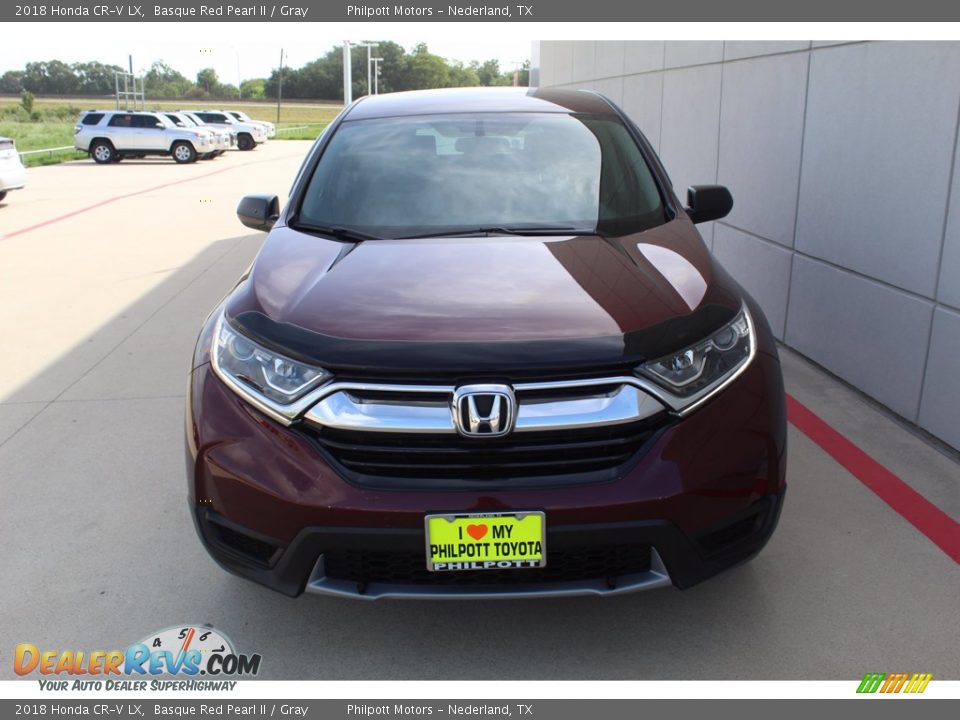 2018 Honda CR-V LX Basque Red Pearl II / Gray Photo #3