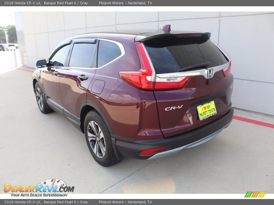 2018 Honda CR-V LX Basque Red Pearl II / Gray Photo #6