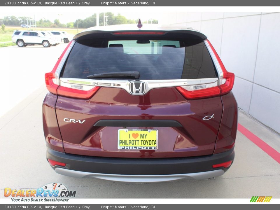 2018 Honda CR-V LX Basque Red Pearl II / Gray Photo #7