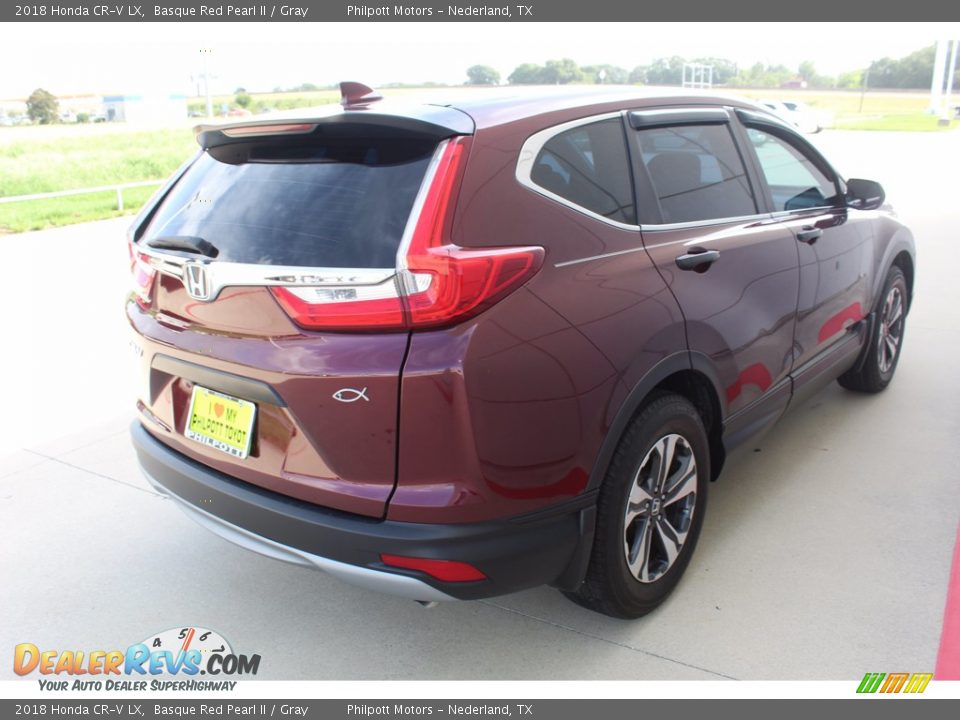 2018 Honda CR-V LX Basque Red Pearl II / Gray Photo #8