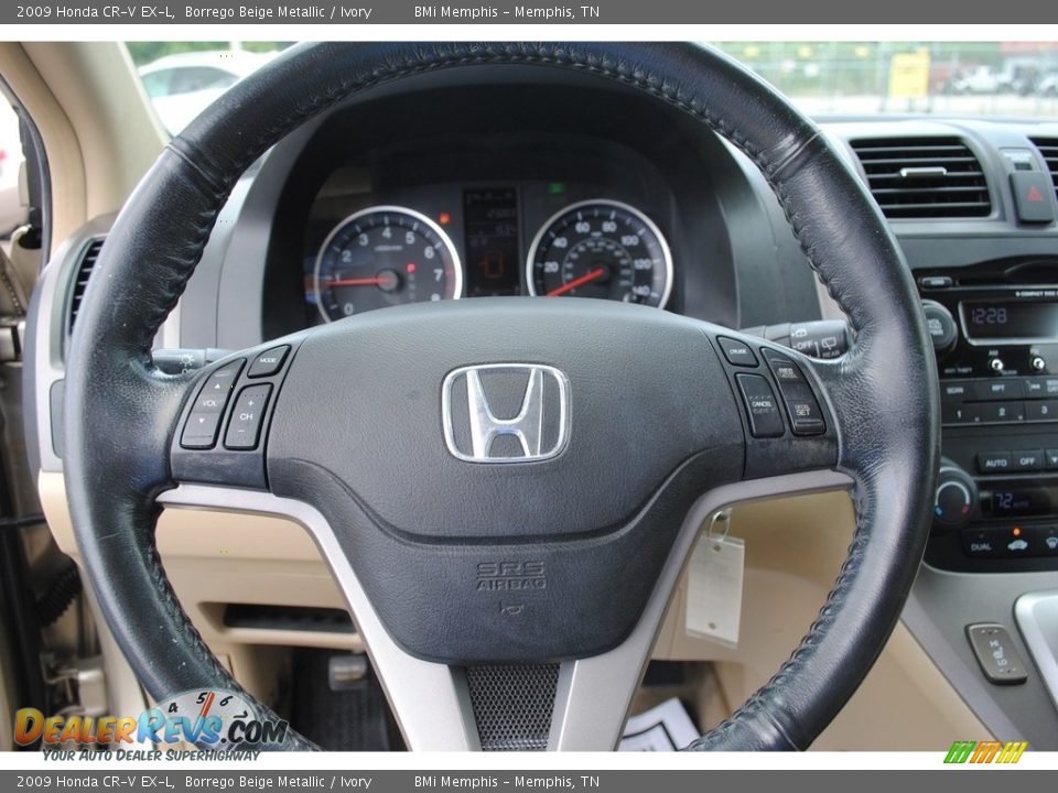 2009 Honda CR-V EX-L Borrego Beige Metallic / Ivory Photo #12