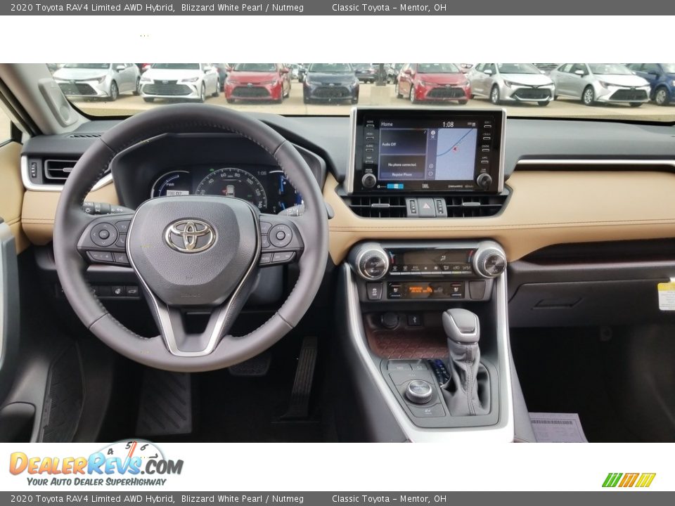 Dashboard of 2020 Toyota RAV4 Limited AWD Hybrid Photo #4