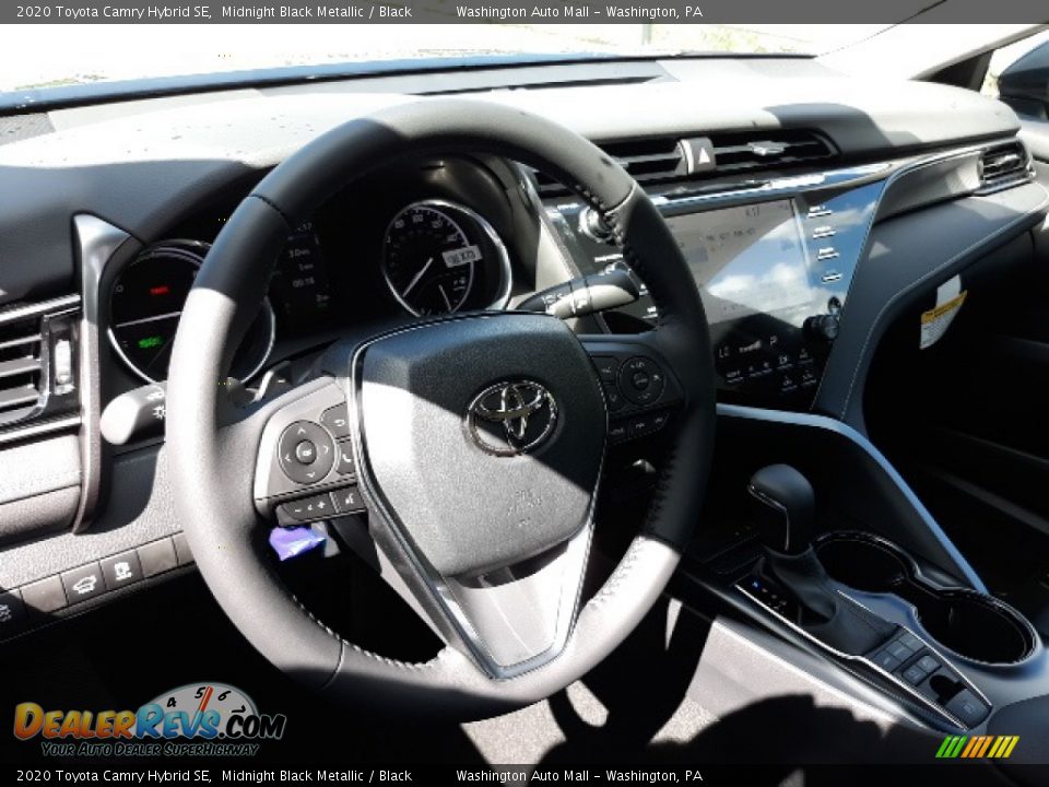 2020 Toyota Camry Hybrid SE Midnight Black Metallic / Black Photo #3