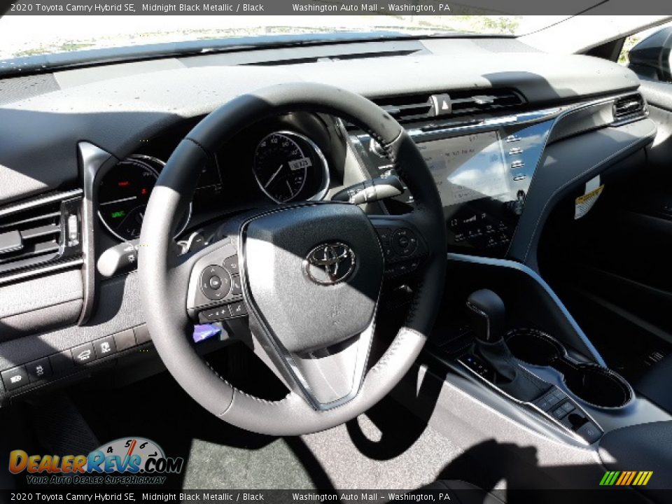 2020 Toyota Camry Hybrid SE Midnight Black Metallic / Black Photo #4