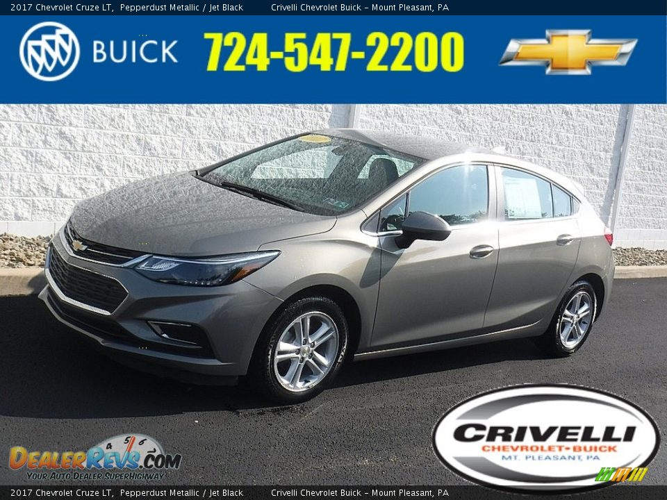 2017 Chevrolet Cruze LT Pepperdust Metallic / Jet Black Photo #1