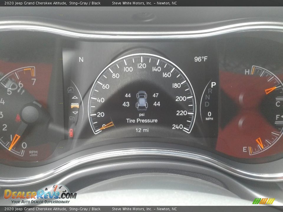 2020 Jeep Grand Cherokee Altitude Sting-Gray / Black Photo #21