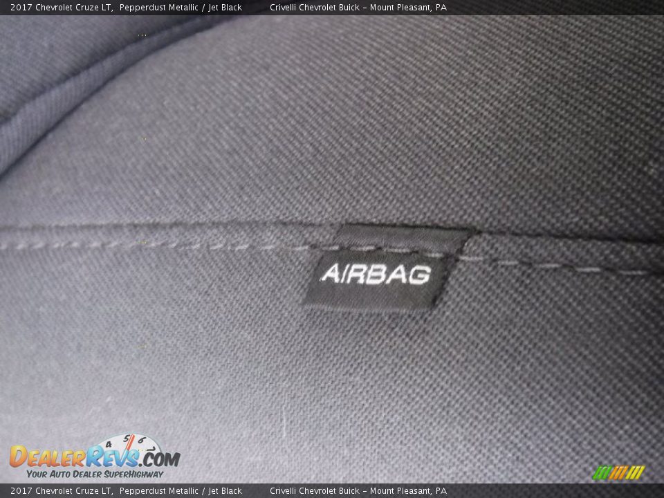 2017 Chevrolet Cruze LT Pepperdust Metallic / Jet Black Photo #15