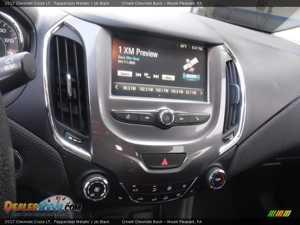 2017 Chevrolet Cruze LT Pepperdust Metallic / Jet Black Photo #19