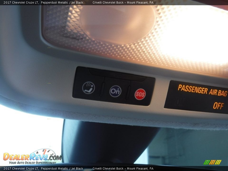 2017 Chevrolet Cruze LT Pepperdust Metallic / Jet Black Photo #21