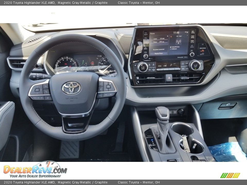 2020 Toyota Highlander XLE AWD Magnetic Gray Metallic / Graphite Photo #4