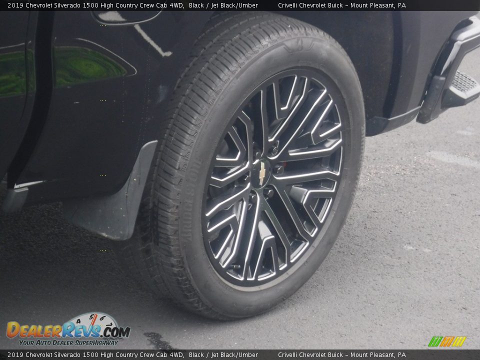 2019 Chevrolet Silverado 1500 High Country Crew Cab 4WD Black / Jet Black/Umber Photo #4