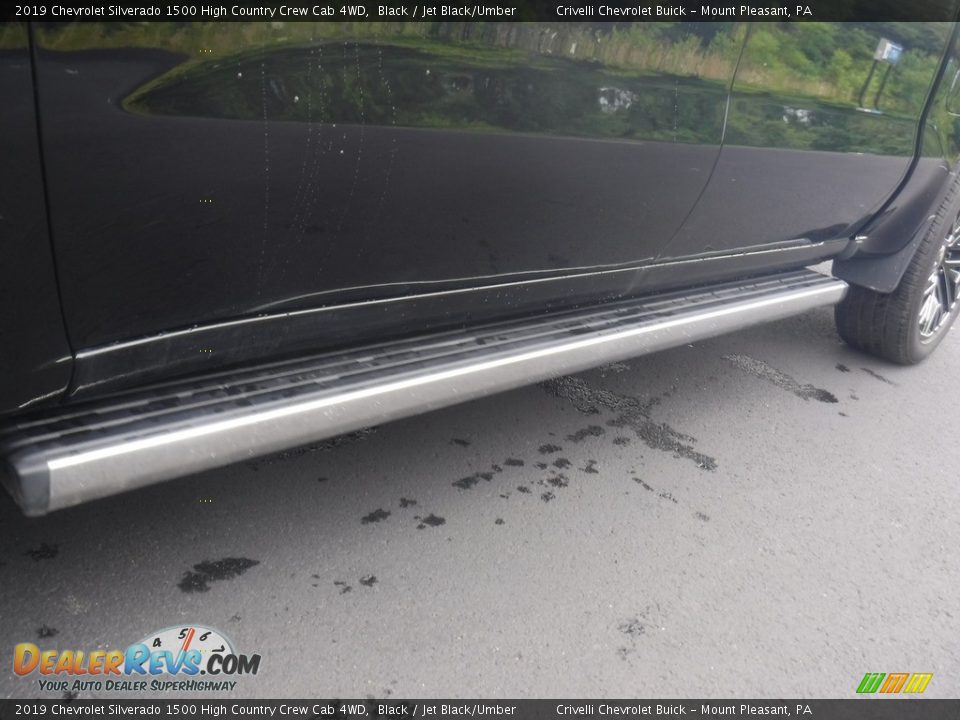 2019 Chevrolet Silverado 1500 High Country Crew Cab 4WD Black / Jet Black/Umber Photo #6