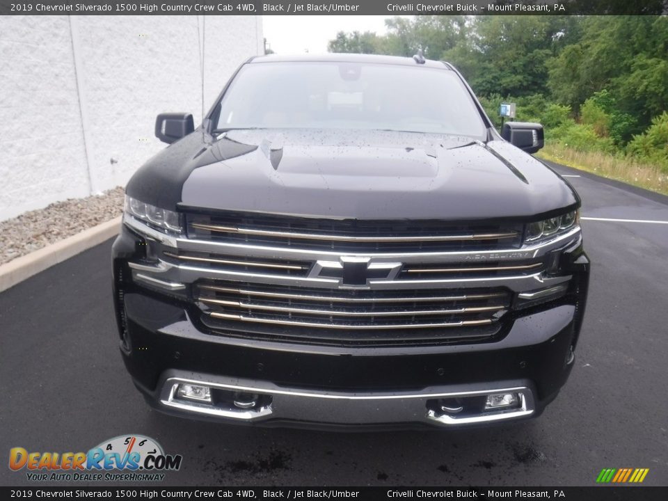 2019 Chevrolet Silverado 1500 High Country Crew Cab 4WD Black / Jet Black/Umber Photo #7