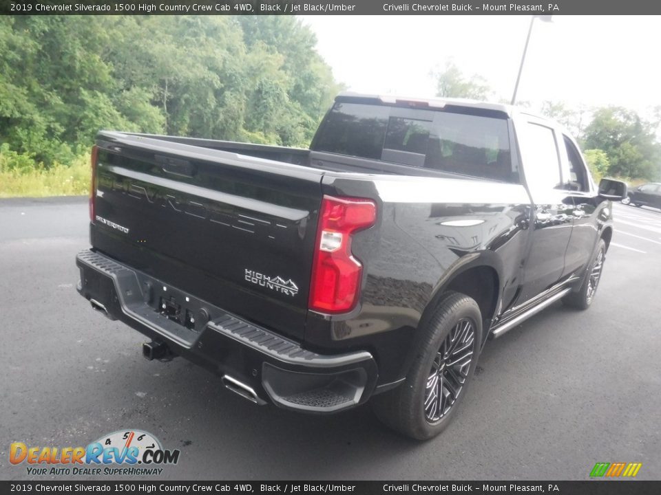 2019 Chevrolet Silverado 1500 High Country Crew Cab 4WD Black / Jet Black/Umber Photo #10