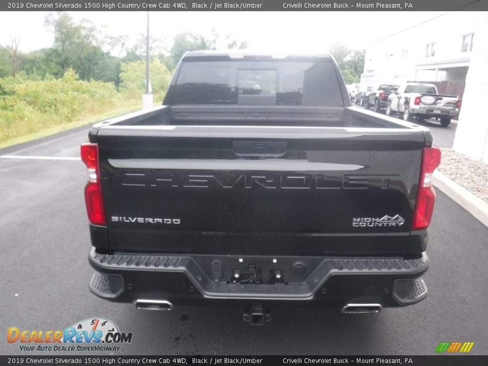 2019 Chevrolet Silverado 1500 High Country Crew Cab 4WD Black / Jet Black/Umber Photo #11