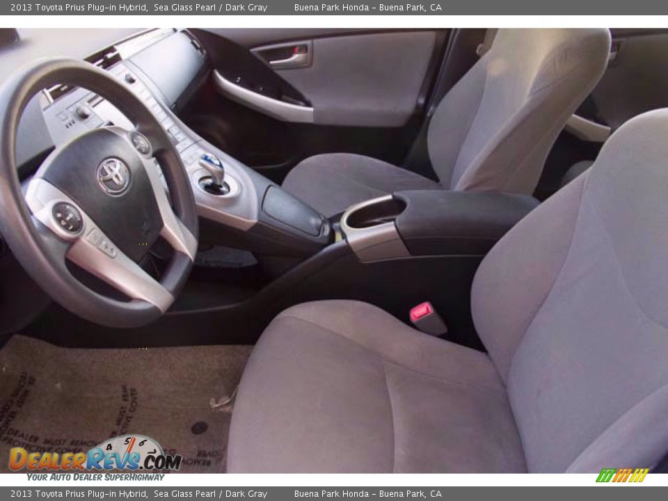 2013 Toyota Prius Plug-in Hybrid Sea Glass Pearl / Dark Gray Photo #3