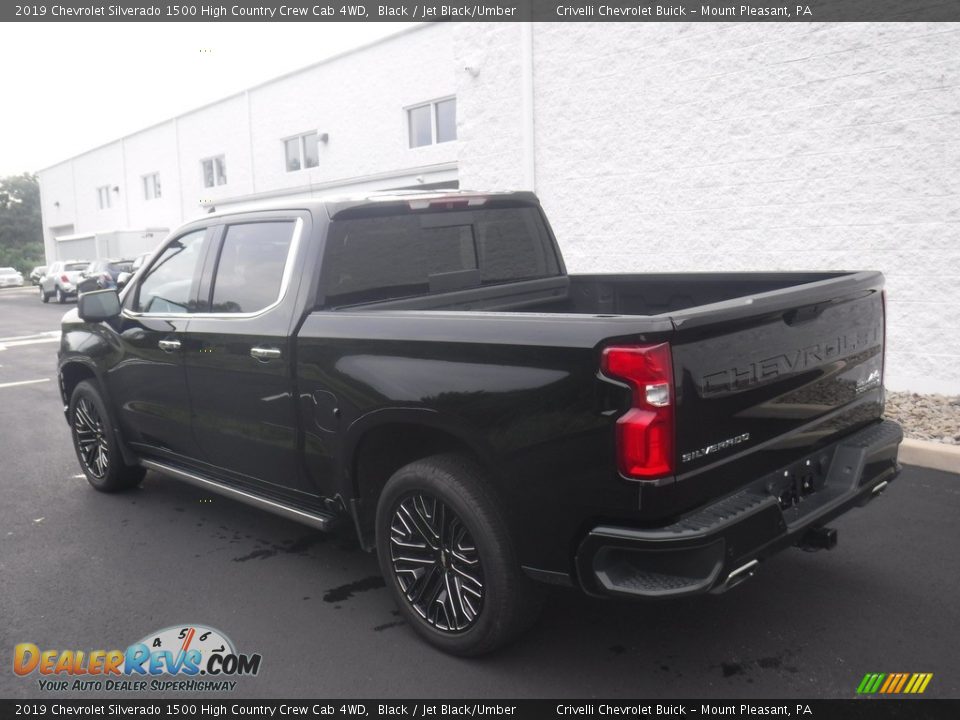 2019 Chevrolet Silverado 1500 High Country Crew Cab 4WD Black / Jet Black/Umber Photo #14