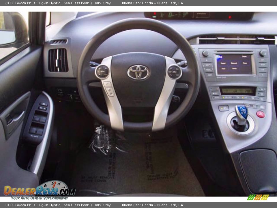2013 Toyota Prius Plug-in Hybrid Sea Glass Pearl / Dark Gray Photo #5