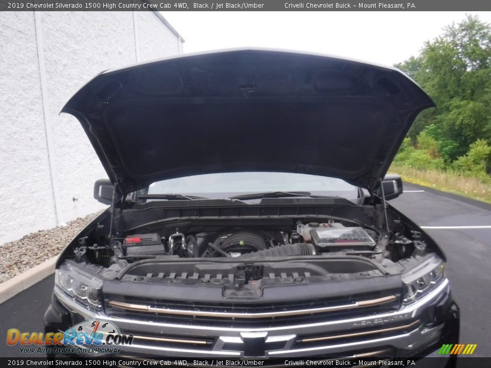 2019 Chevrolet Silverado 1500 High Country Crew Cab 4WD Black / Jet Black/Umber Photo #16