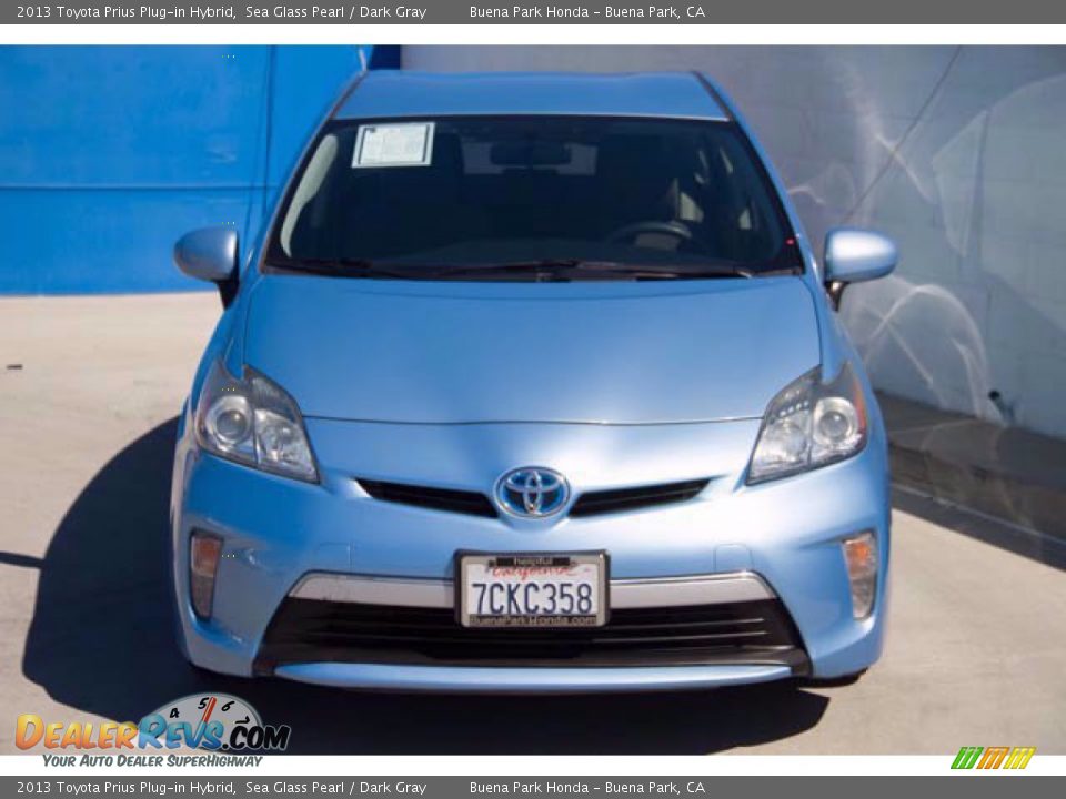 2013 Toyota Prius Plug-in Hybrid Sea Glass Pearl / Dark Gray Photo #7