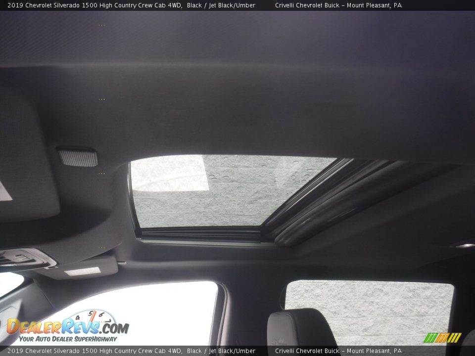 2019 Chevrolet Silverado 1500 High Country Crew Cab 4WD Black / Jet Black/Umber Photo #17
