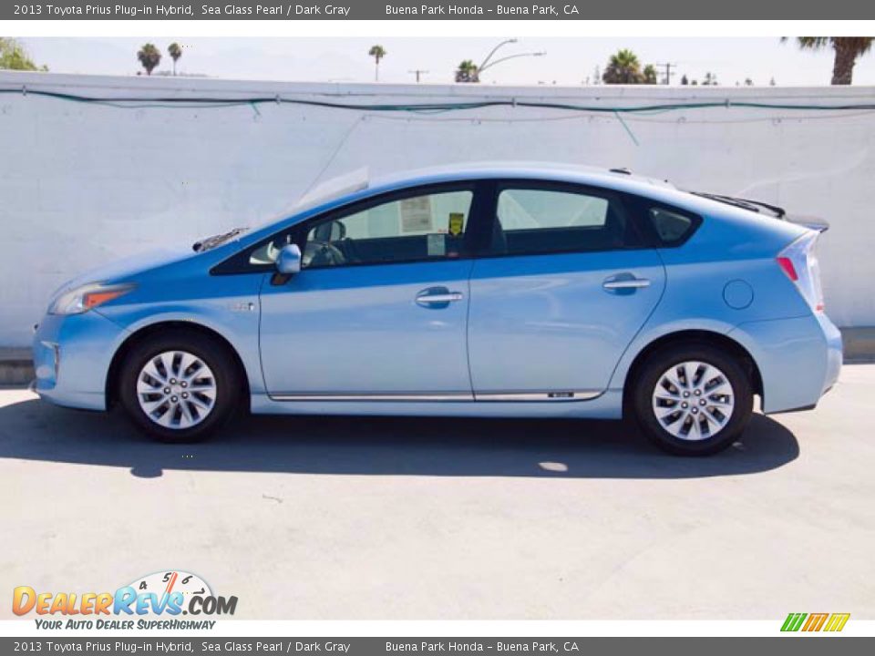 2013 Toyota Prius Plug-in Hybrid Sea Glass Pearl / Dark Gray Photo #8