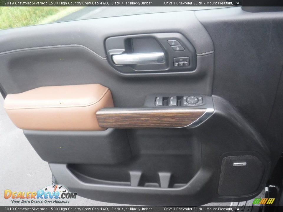 2019 Chevrolet Silverado 1500 High Country Crew Cab 4WD Black / Jet Black/Umber Photo #20