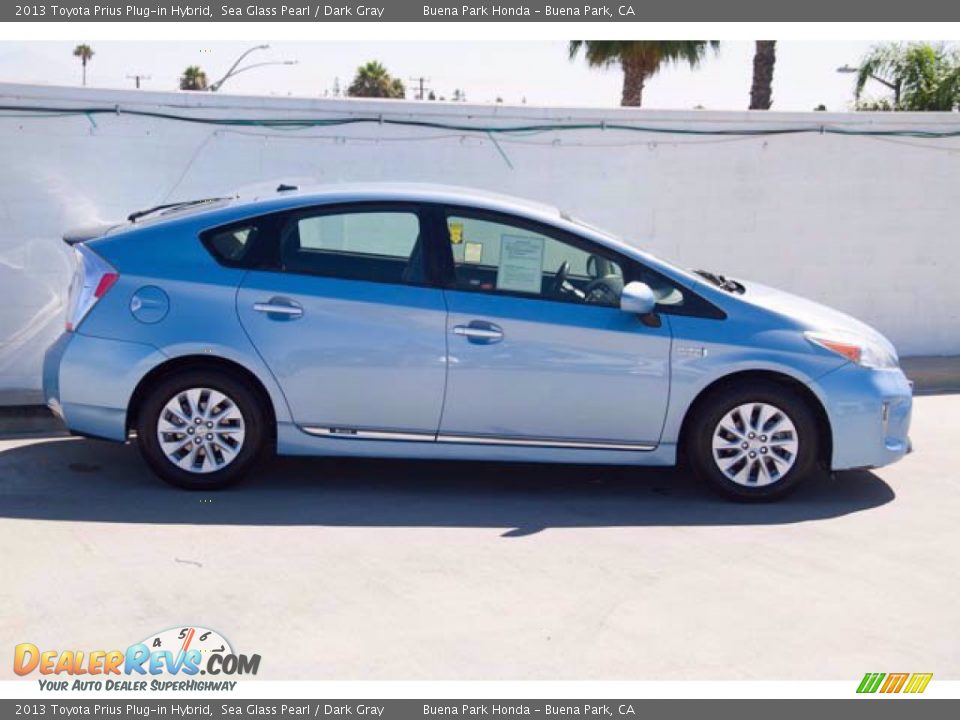 2013 Toyota Prius Plug-in Hybrid Sea Glass Pearl / Dark Gray Photo #12