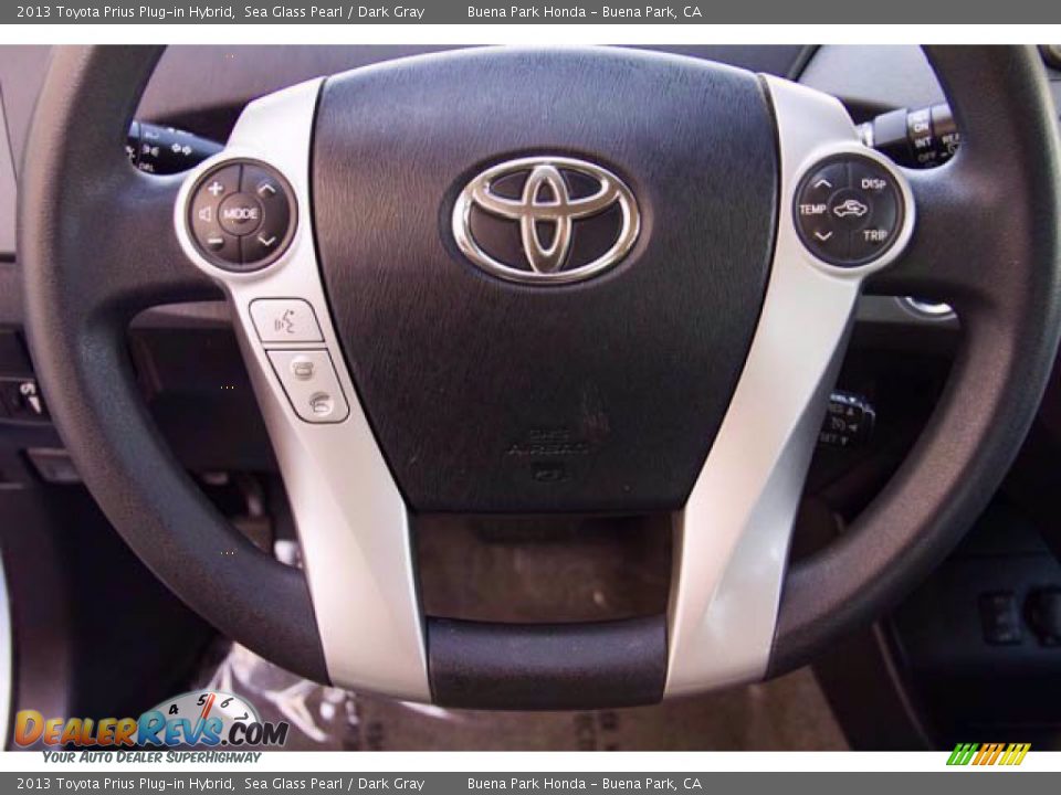 2013 Toyota Prius Plug-in Hybrid Sea Glass Pearl / Dark Gray Photo #13