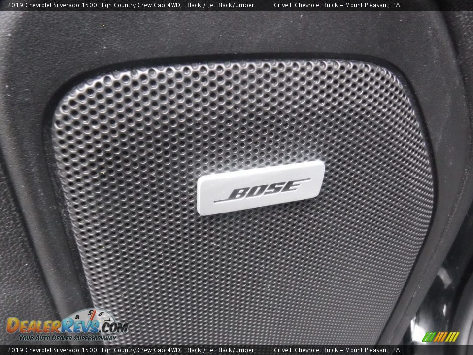 2019 Chevrolet Silverado 1500 High Country Crew Cab 4WD Black / Jet Black/Umber Photo #22