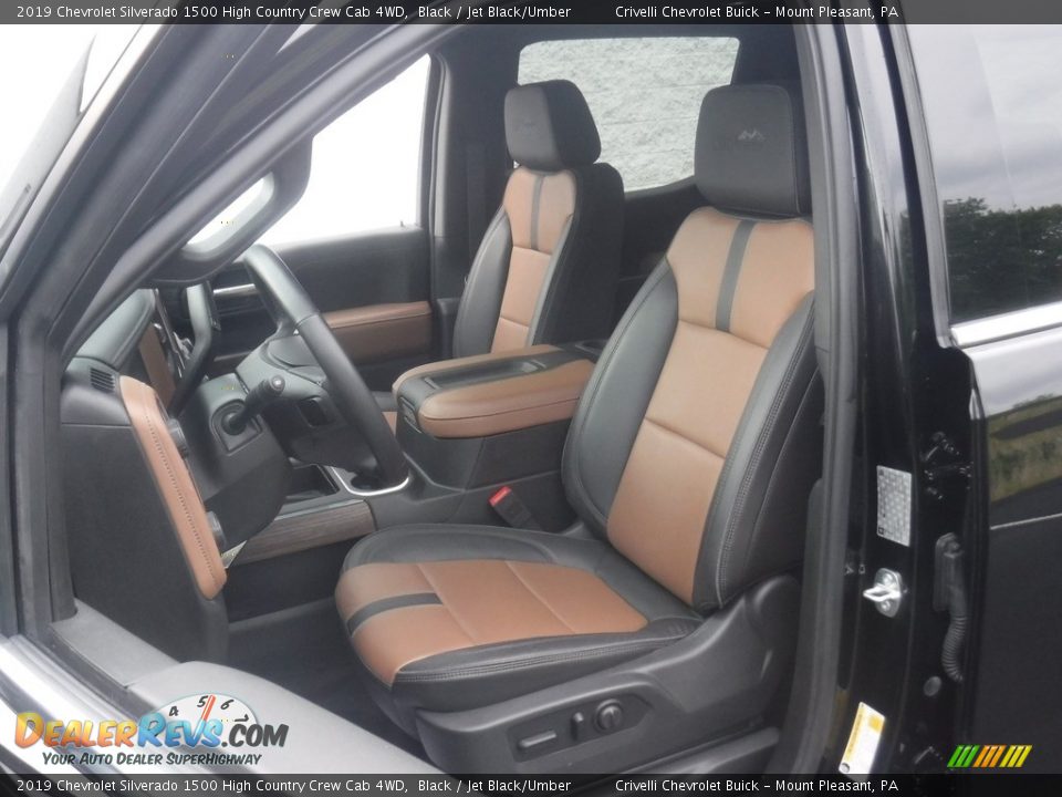 2019 Chevrolet Silverado 1500 High Country Crew Cab 4WD Black / Jet Black/Umber Photo #23