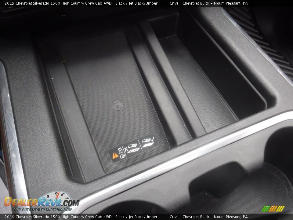 2019 Chevrolet Silverado 1500 High Country Crew Cab 4WD Black / Jet Black/Umber Photo #27